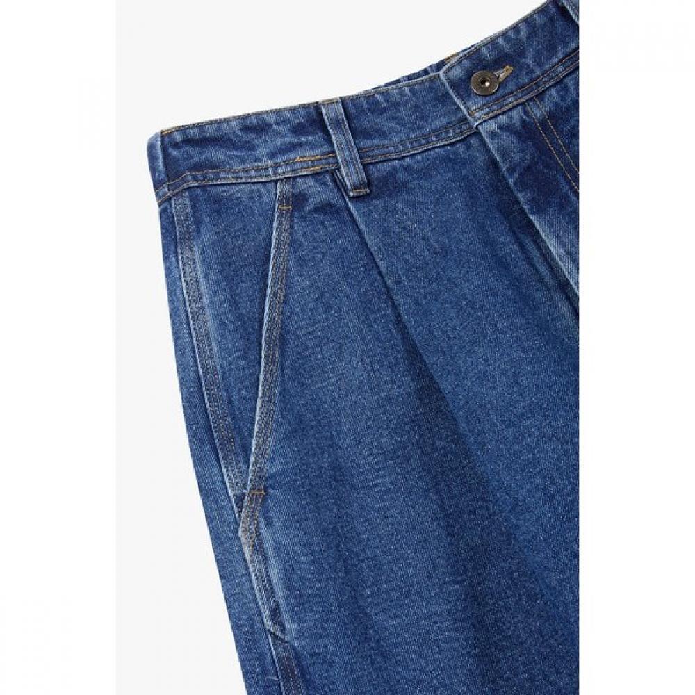 Studio Tomboy Denim Bermuda Pants Tuck Pleat  9176262982ct 