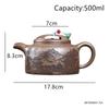 Chinese Tradition Yixing Purple Clay Teapot Handmade Landscape Tea Pot Large Capacity Kettle Household Zisha Teaware 500ml