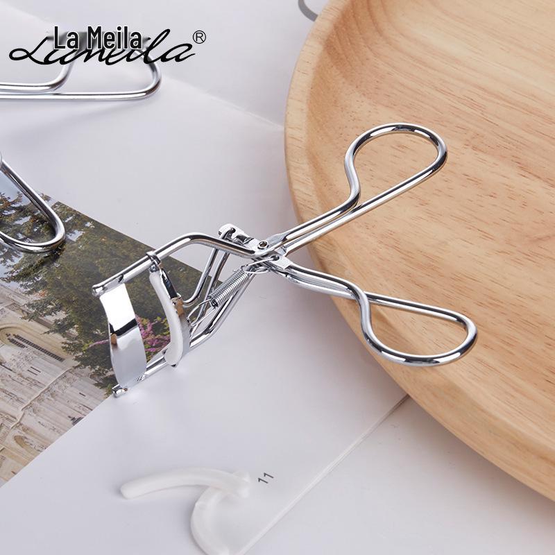 

Lameila Black & Silver Eyelash Curler - Stainless Steel Tool for Curling and Applying False Eyelashes Single Piece чёрный
