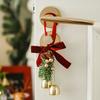 Stylish Velvets Bowknot Pinecone Bells Pendant Charming Small Ornaments For Xmas Tree Home Holiday Decor