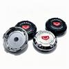 4 Stück Vossen Logo Emblem Auto Radnabendeckel 66MM Clips 62MM Räder Radkappe Felge Radnabenkappen Staubschutz Ersatz Auto Zubehör