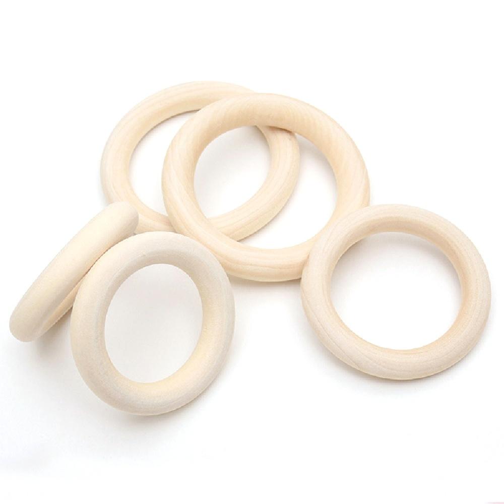 Niedokończone Drewniane Kółko do Ozdób Łączniki Zawieszka Ręcznie Robiona Biżuteria DIY Drewniane Kółko Ręcznie Robione Akcesoria