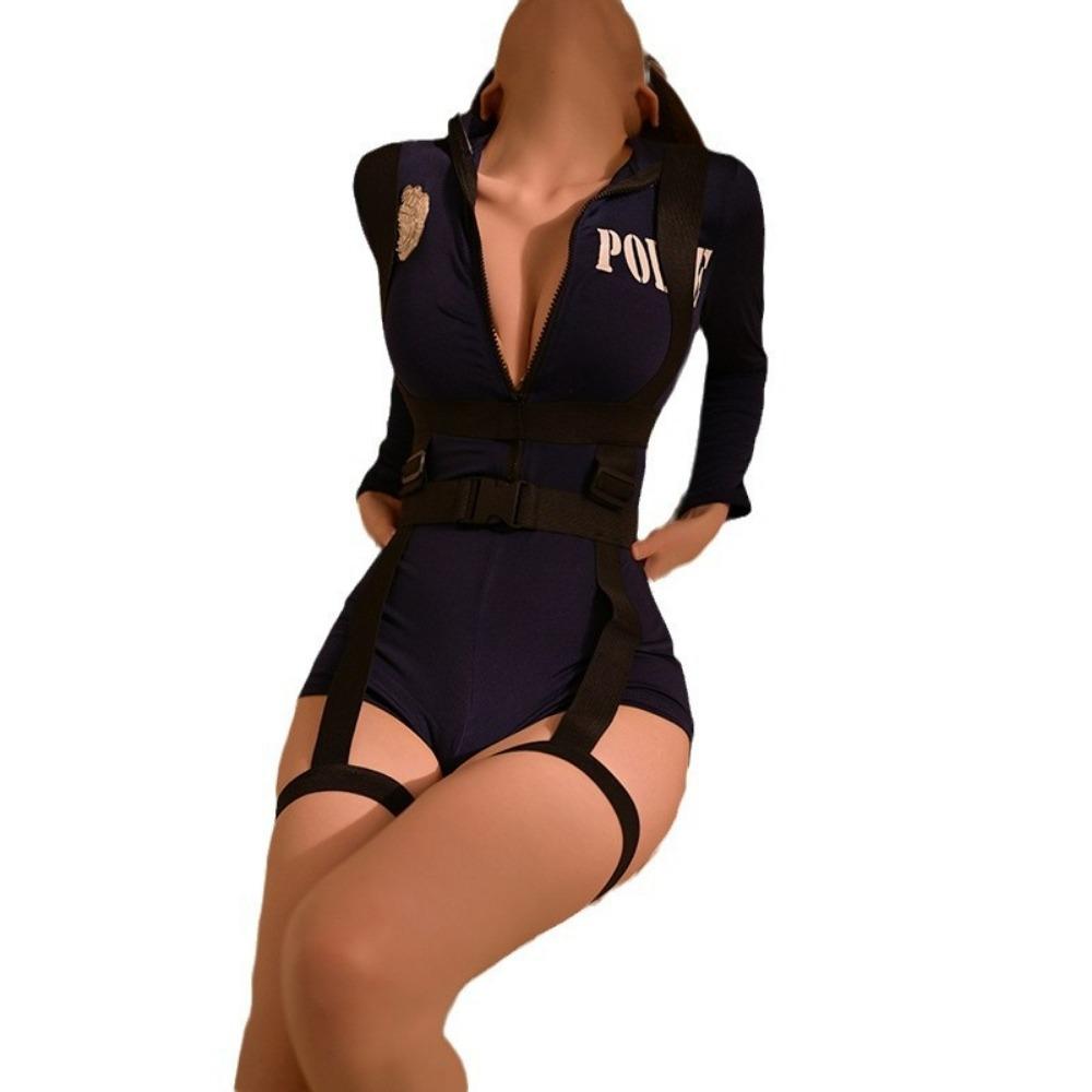 Sexy Lingerie Sexy Rabbit Sheriff Bondage Policewoman Uniform Suit Seduction Passion Free Qqny Pure Lust Girl