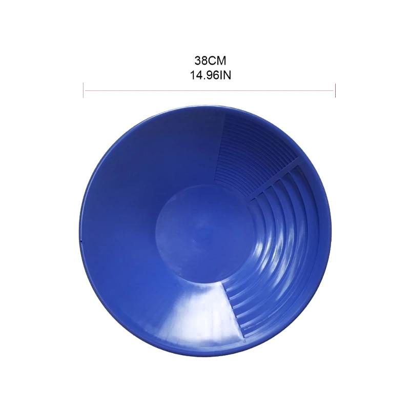 1Pc Gold Panning Tool 380Mm Gold Panning Pan Abs Gold Sifting Classifier Washing Sieve Tray Accessory