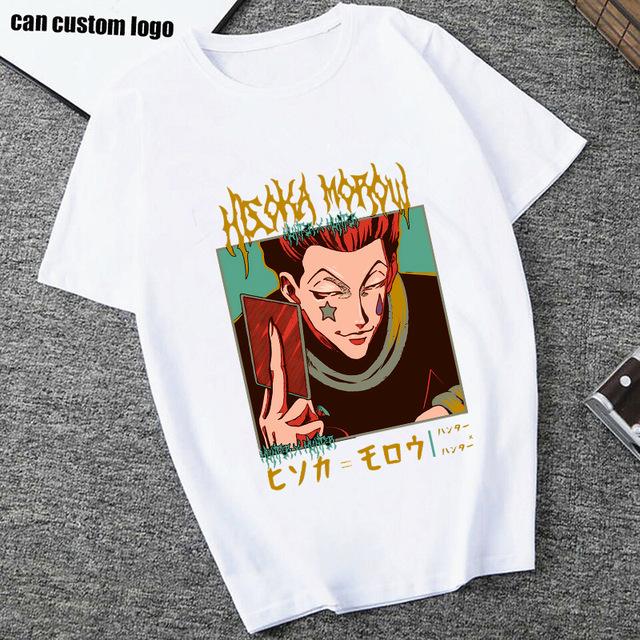 Cross-border Anime Summer New Pure Cotton Full-time Hunter Two-dimensional Animation Printed Men's Loose Casual T-shirt Men's