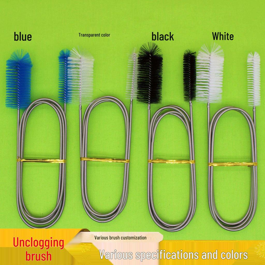 Dual-Ended Stainless Steel Aquarium Cleaning Brush for Pipes