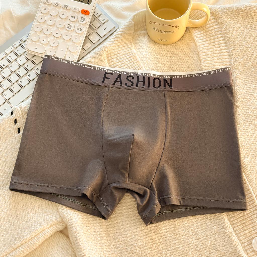 Large Size Men's Spring and Summer Cotton Loose Breathable Sports Youth Boxer Briefs