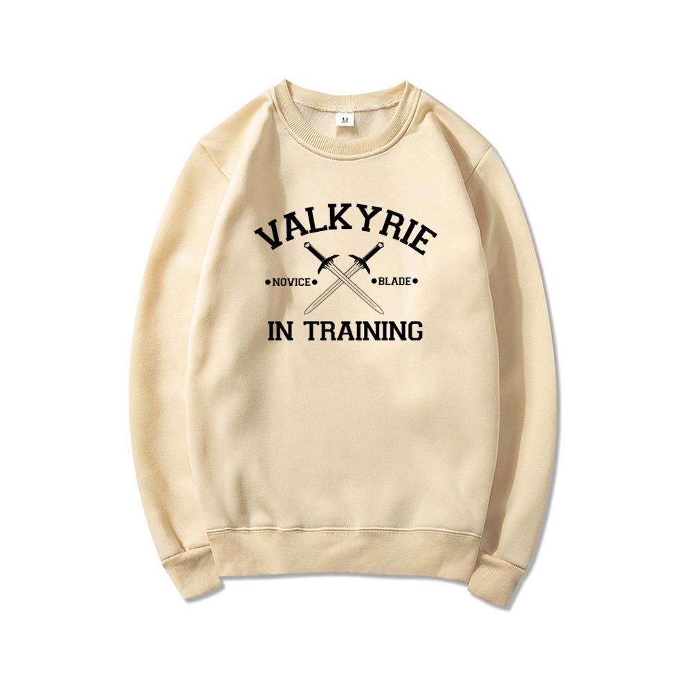 Valkyrie In Training Sweatshirt Sarah J Maas Sweatshirts ACOTAR Hoodie Night Court Boknördig Gåva Unisex Långärmade Pullovers Toppar
