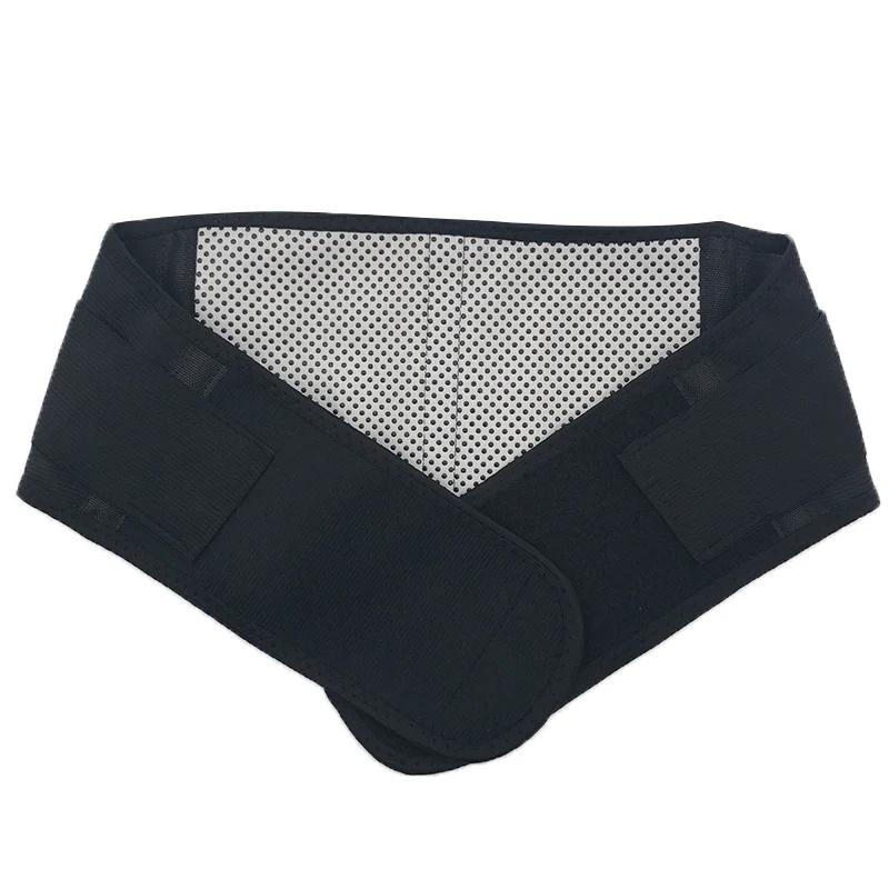 Turmalin midjestödsbälte med självuppvärmande magnetiskt midjestöd för nedre delen av ryggen