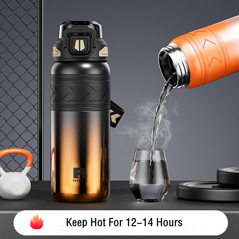 710ml High Quality Stainless Steel 316 Sport Vacuum Flask With Straw Portable Gym Fitness Outdoor Cycling Climb Thermal Bottle