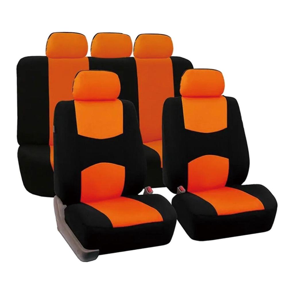 Universal 9-Piece Car Seat Cover Set for All Seasons - Fits Mexico, Europe, and America