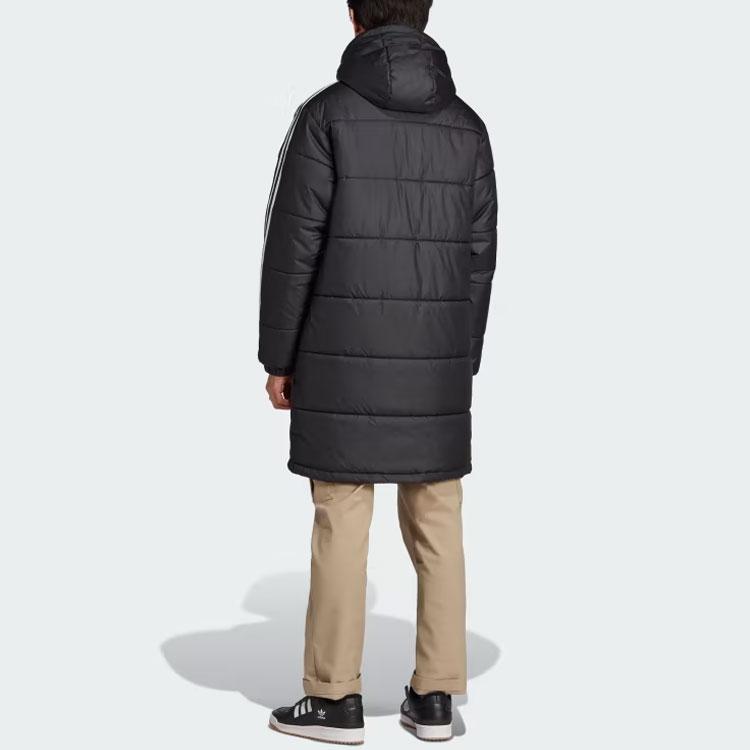 Adidas Originals Adicolor Three-Stripe Color Block Zip-Up Hoodie Men jackets Black HZ0684