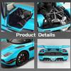 1/24 Koenigsegg One1 Alloy Model Samochodu Zabawka Diecast z Dźwiękiem i Światłem Pull Back Symulacja Skala Model Samochodu Zabawka dla Chłopca Prezent Urodzinowy
