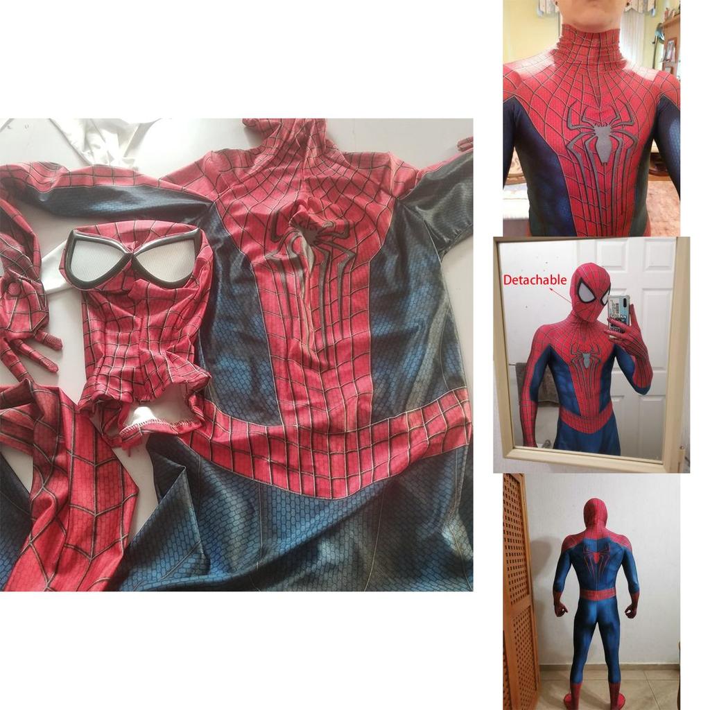 Úžasný kostým Spider-Man na Cosplay pro Halloween Dokonalé stehy Vynikající zpracování