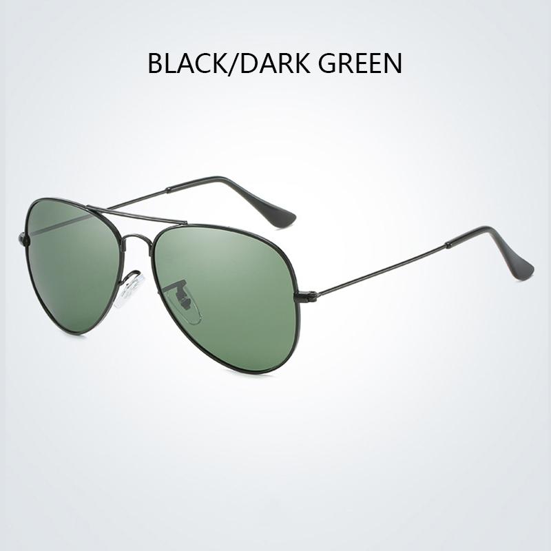 Classic Pilot Men Sunglasses Vintage Metal Ray Sun Glasses Women Mirror Colors Driving Male Shades UV400
