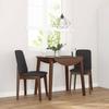VidaXL Dining Chairs Cushions 2 Pcs Brown Solid Rubber Wood, Dining Chair, Chair, Living Room Chair, Chairs At 4102444