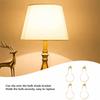 4pcs 4.3 x 2.1in Bulb Clip Adapter Iron Clip On Lampshade Lampshade Harp Holder  For Floor Lamp