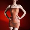 Fashion Women 5D Thin Seamless Package Hip Pencil Dresses Oil Shiny Glossy Bandage Hollow Out Tight Dress Bodycon Maid Dresses