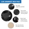 PU Leather Car Armrest Mat Center Console Arm Rest Protection Cushion With Storage Pockets Armrests Car Interior Accessories