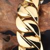 316 Stainless Steel Italy Gold Color Bracelet Bangle Men's Heavy Chunky Link Chain Bracelet Fashion Jewelry Gifts