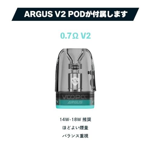 VOOPOO ARGUS Klyc (with Cap) | Includes FlavorKitchen Original Mini Pouch | VAPE E-Cigarette Starter Kit, 1350mAh, High Output, 30W (Black & Gold)