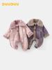 DUUDUU Winter Cotton Rompers for Newborns & Infants, Fleece-Lined, Class A, Thick Jumpsuits