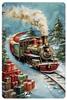 Metal Tin Sign Watercolor Christmas Tree Retro Wall Decor 20x30cm