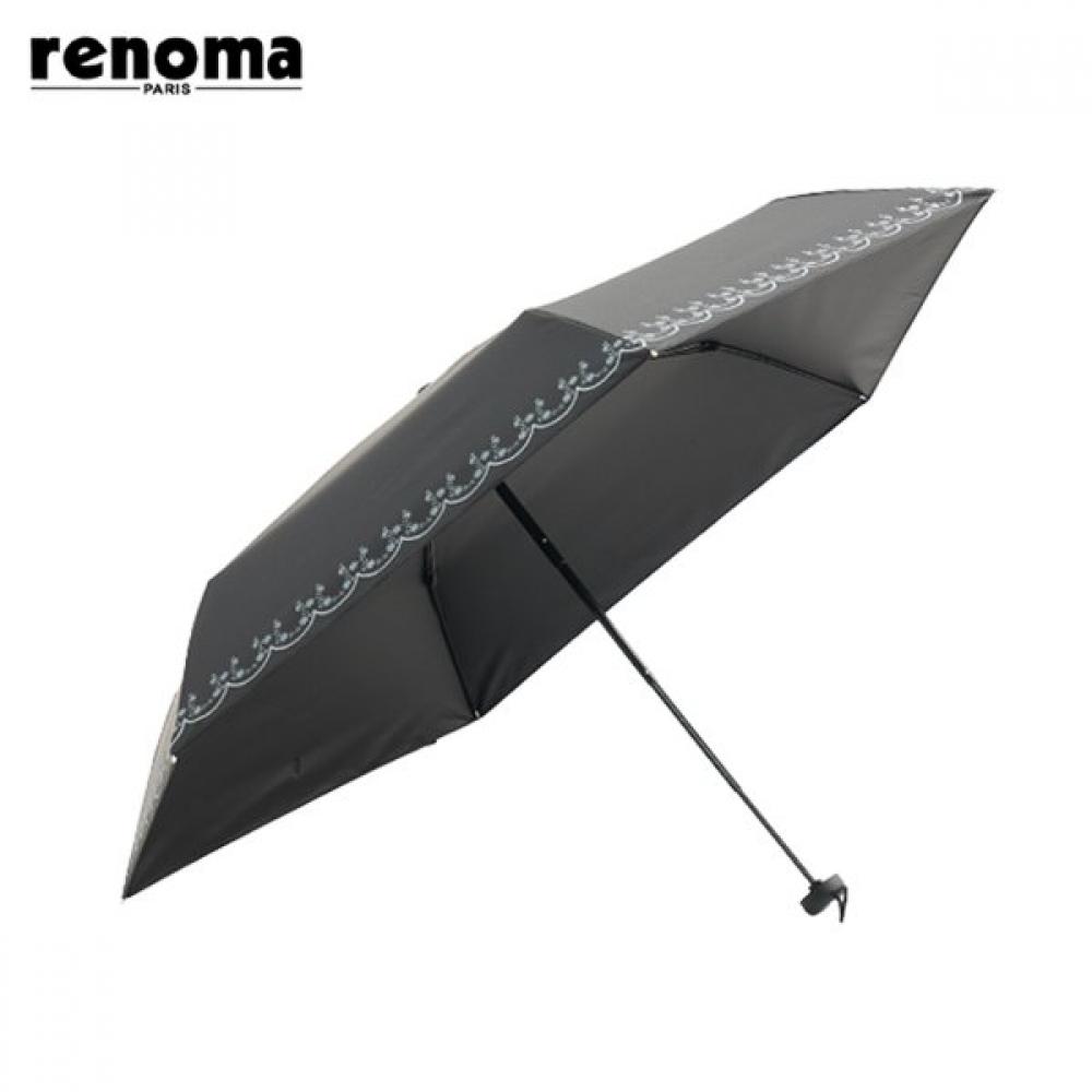 Renoma Flower Uv Protection Blockout Windproof Lightweight Slim 3 Section Manual blacks