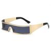 Futuristic Integrated Mirror Design Sunglasses – Trendy European & American Street Style Sun Protection.