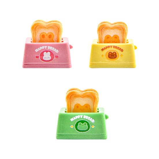 Dollhouse Miniature Toaster Accessory Mini Resin Kitchen Bread Appliance Model for Doll House Breakfast Scene Display