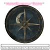 Weatherproof & Dustproof Spare Tire Cover with Compass & Moon Design - Durable Polyester, Perfect for RVs, Trailers & Camping