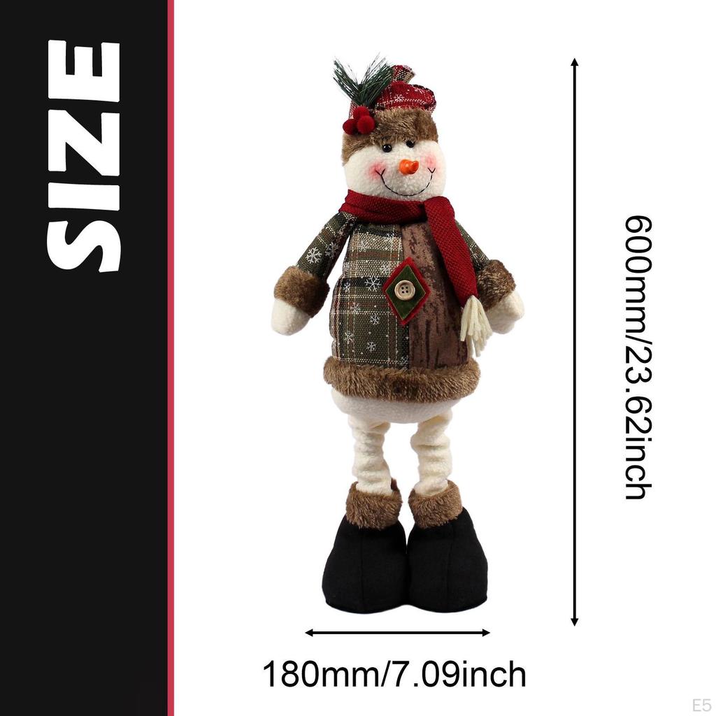 Christmas Doll Decoration Figure Cute Soft Long Legs Ornament for Desktop Party Living