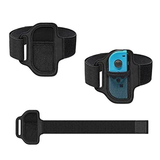 Nintendo Switch Leg Strap Ring Fit Adventure Adult Size Child Set of 2 Size Child Joy-Con Bands, Compatible, + Size, (Adult + Size)