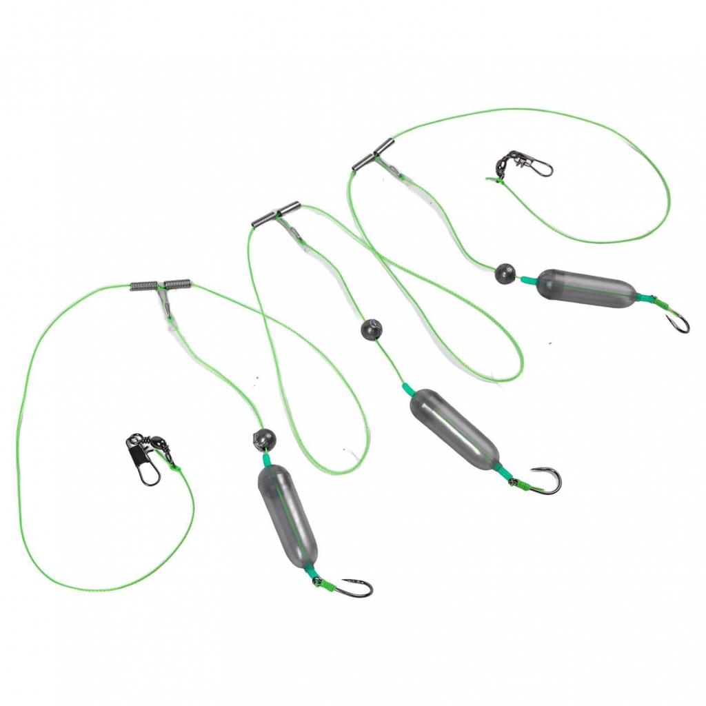 Fishing Rig with Three Hooks Designed for Maximum Catching Efficiency