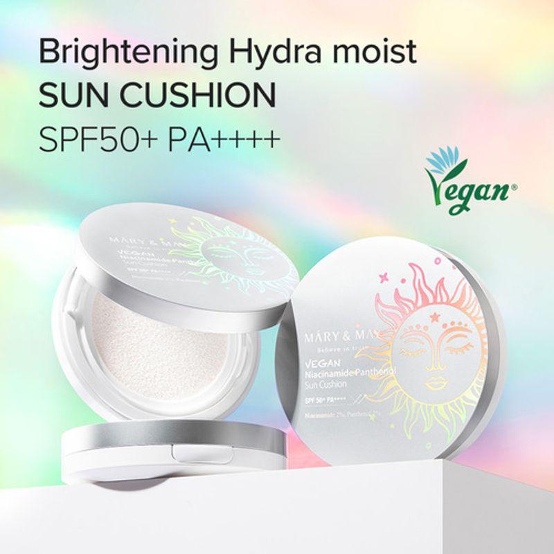Mary&May Vegan Niacinamide Panthenol Sun Cushion SPF50+ PA++++