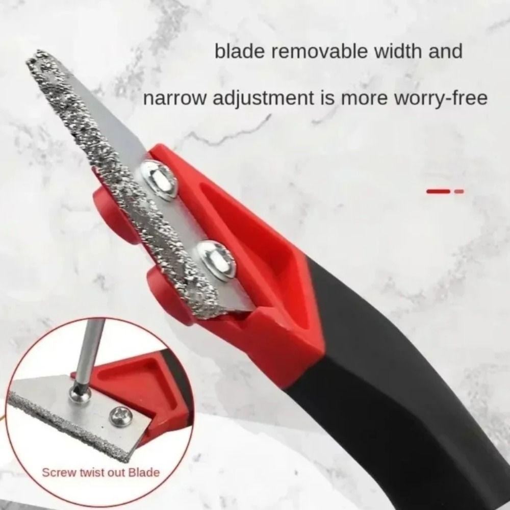 Broken Particle Chip Tile Grout Remover Plastic Handle Joint Rake Scraper  Floor Tiles