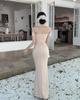 Rochie de seară elegantă cu umerii goi: Rochie Bodycon Sexy Decolteu Adânc și Crăpătură Înaltă pentru Femei Mature