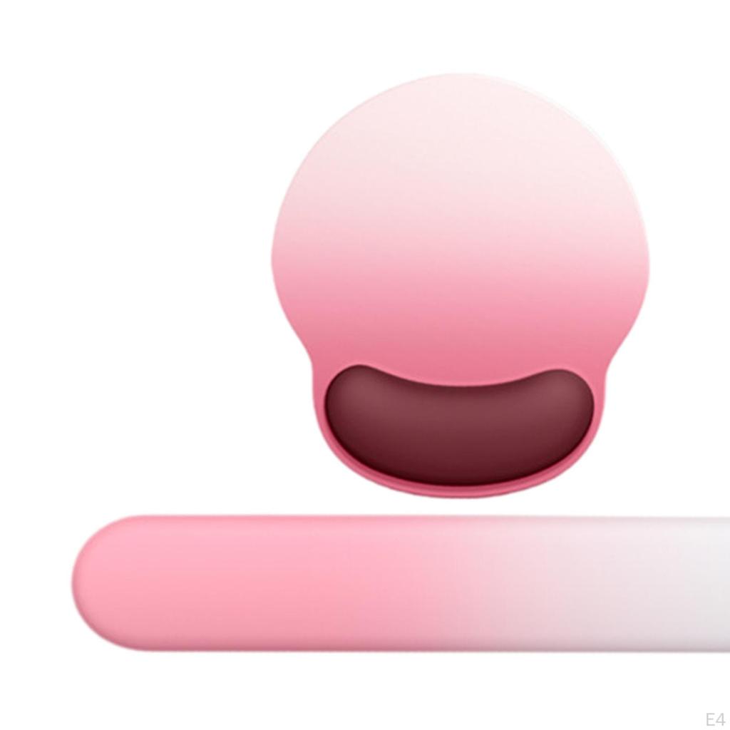 Alfombrilla de Ratón con Soporte para Muñeca Cojín para Gaming Esterilla Ergonómica de Apoyo para Teclado para Oficina Hogar