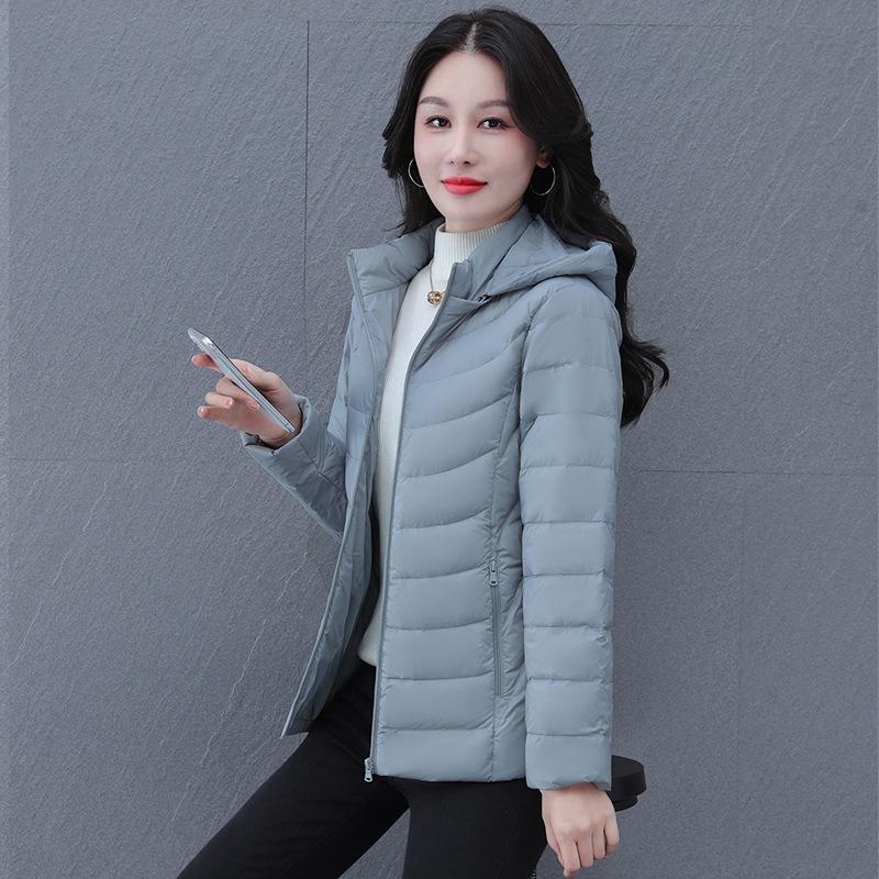 Women's Lightweight High-End Hooded Down Jacket, New Style 2024 Winter Coat