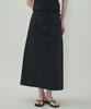 Mot Pocket String Long Skirt-Black
