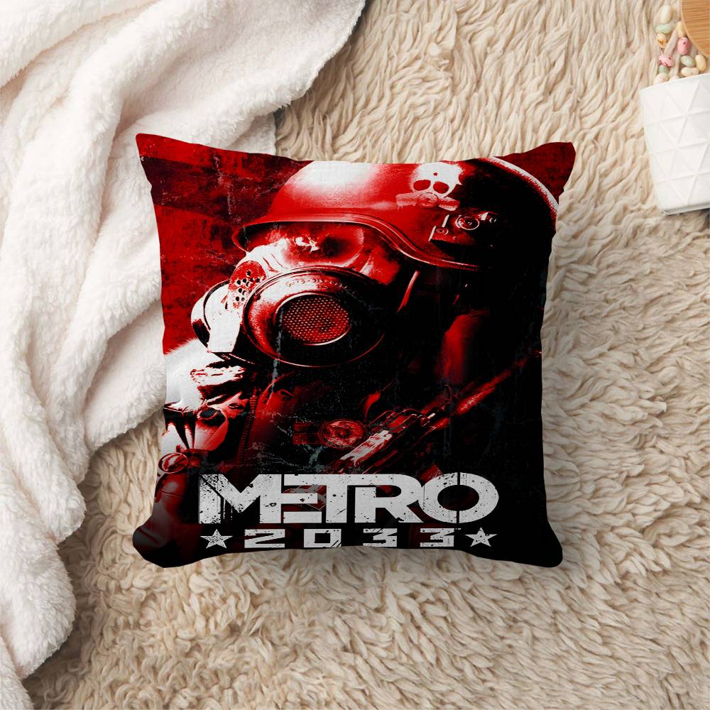 MMetro Anime Video Game Cushion Cover Pillowcase Upholstery Sofa Throw Pillow Home Decor Pillowcas