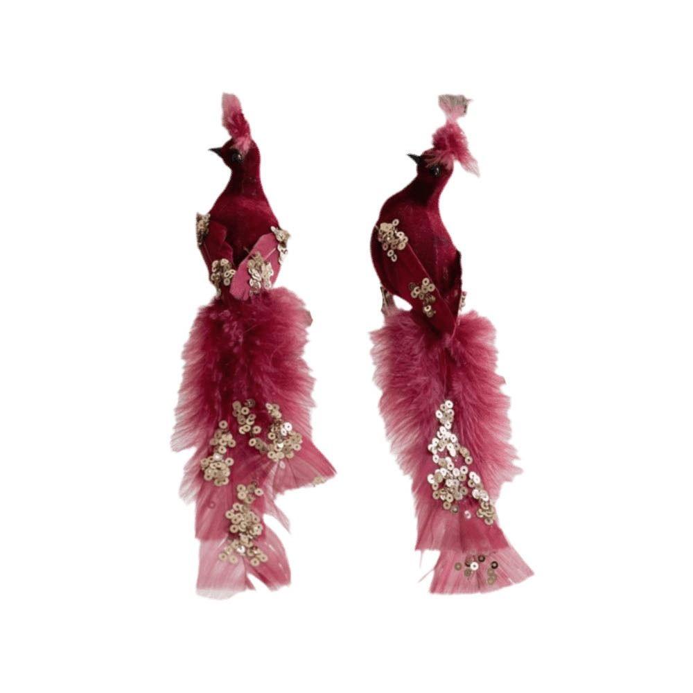 Brokat Brokat Ozdoby Świąteczne Ptaki Realistyczna Dekoracja Choinki Dekoracja Wewnętrzna