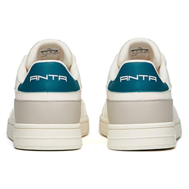 Anta Lifestyle Series Fashion Lightweight Low-Top Skate Shoes Men Sneaker White Gray 912038031R-11