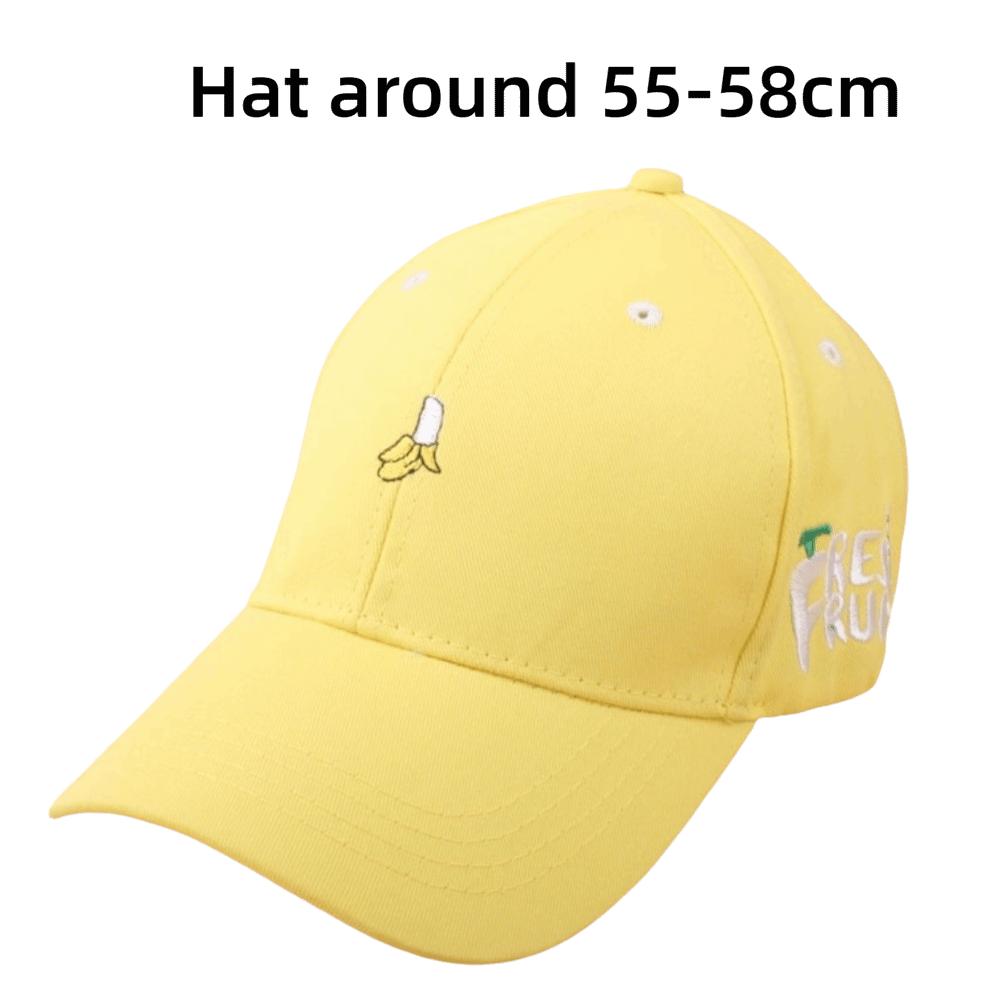 Fruit Duck Tongue Cap Embroidery Sunshade Hat Cute Baseball Caps  Spring Summer