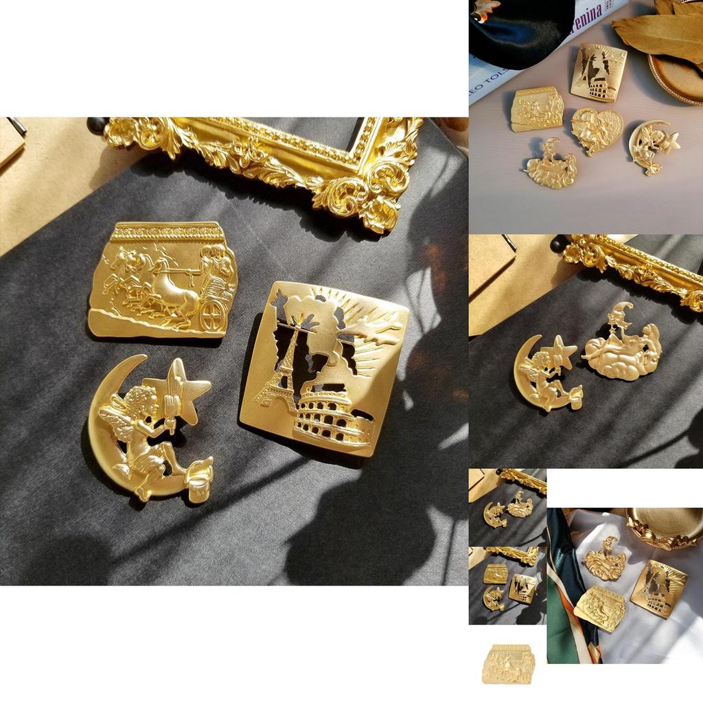 Distinctive Retro Egyptian Cupid Brooch Pin In Durable Alloy Material Ideal For Fashion Enthusiasts