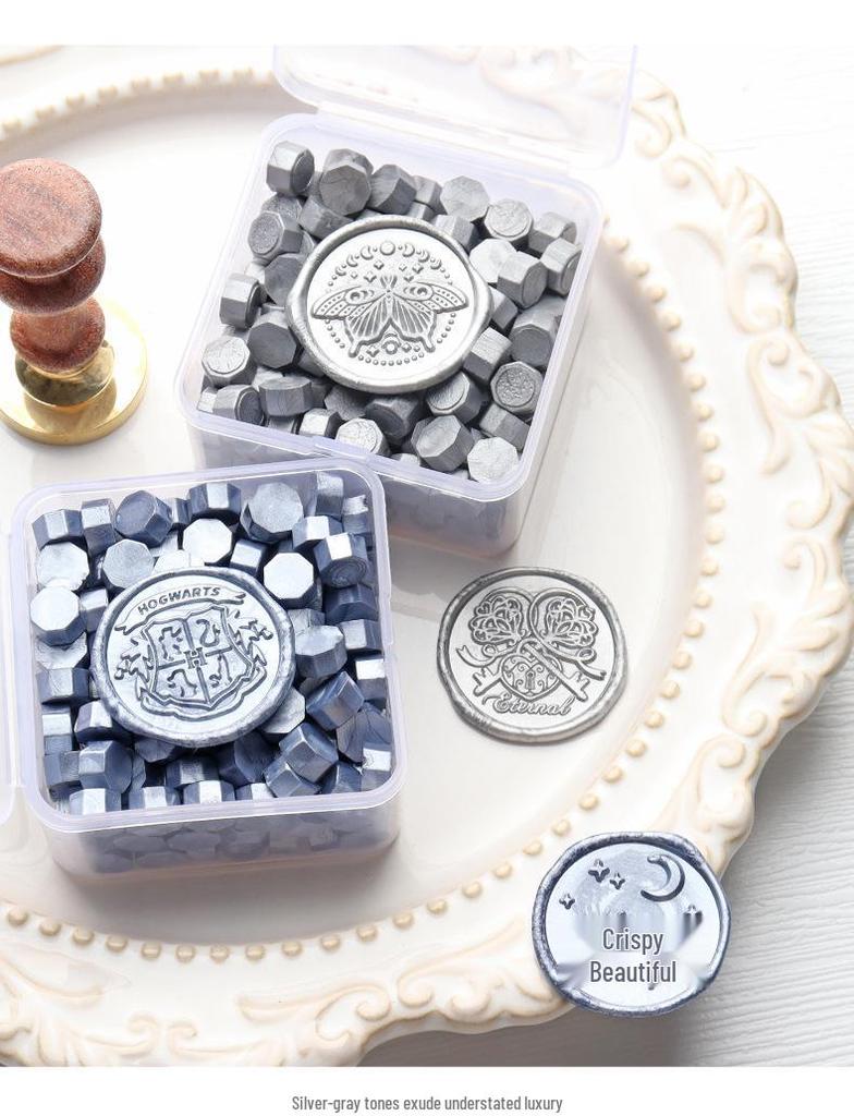 Metallic Wax Granules for Sealing Stamps: Ideal for Invitations, Envelopes & Letters.