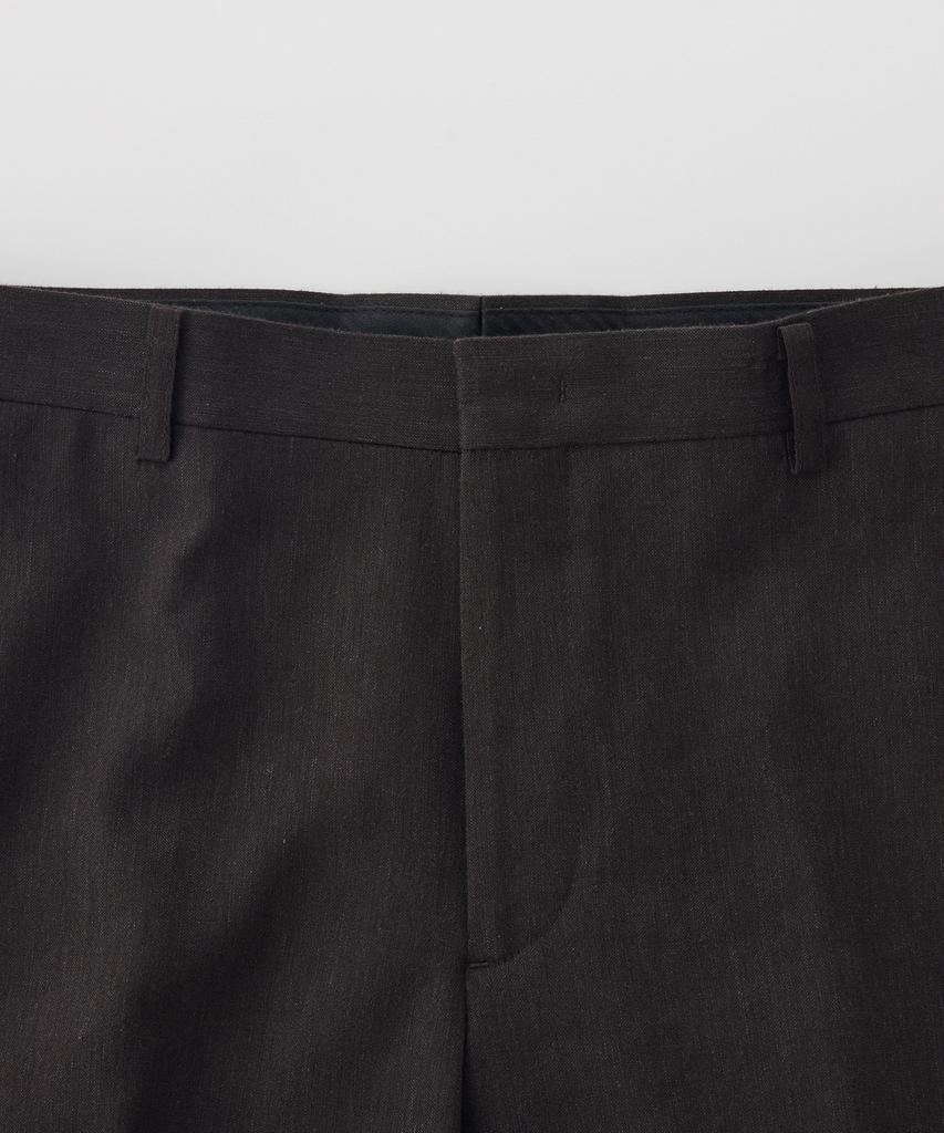 STCO Italy Fabio Linen & Wool Formal Pants_Brown (Classic Fit)_Sslwb95Csh