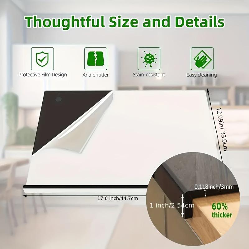 Transparent Non-Slip Acrylic Cutting Mat for Vegetables and Fruits