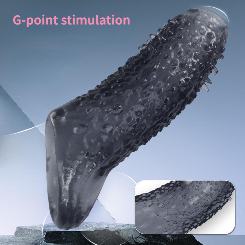 4 Types Penis Enlargement Sleeve Lengthened Thickened Penis Extender Lock Sperm Cock Ring Delay Ejaculation Sex Toys for Men