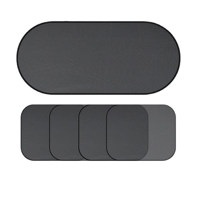 Car Window Sunshade Set: 5-Piece Mesh with Suction Cups for Summer